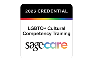 LGBTQ+ Cultural Competency Training Seal