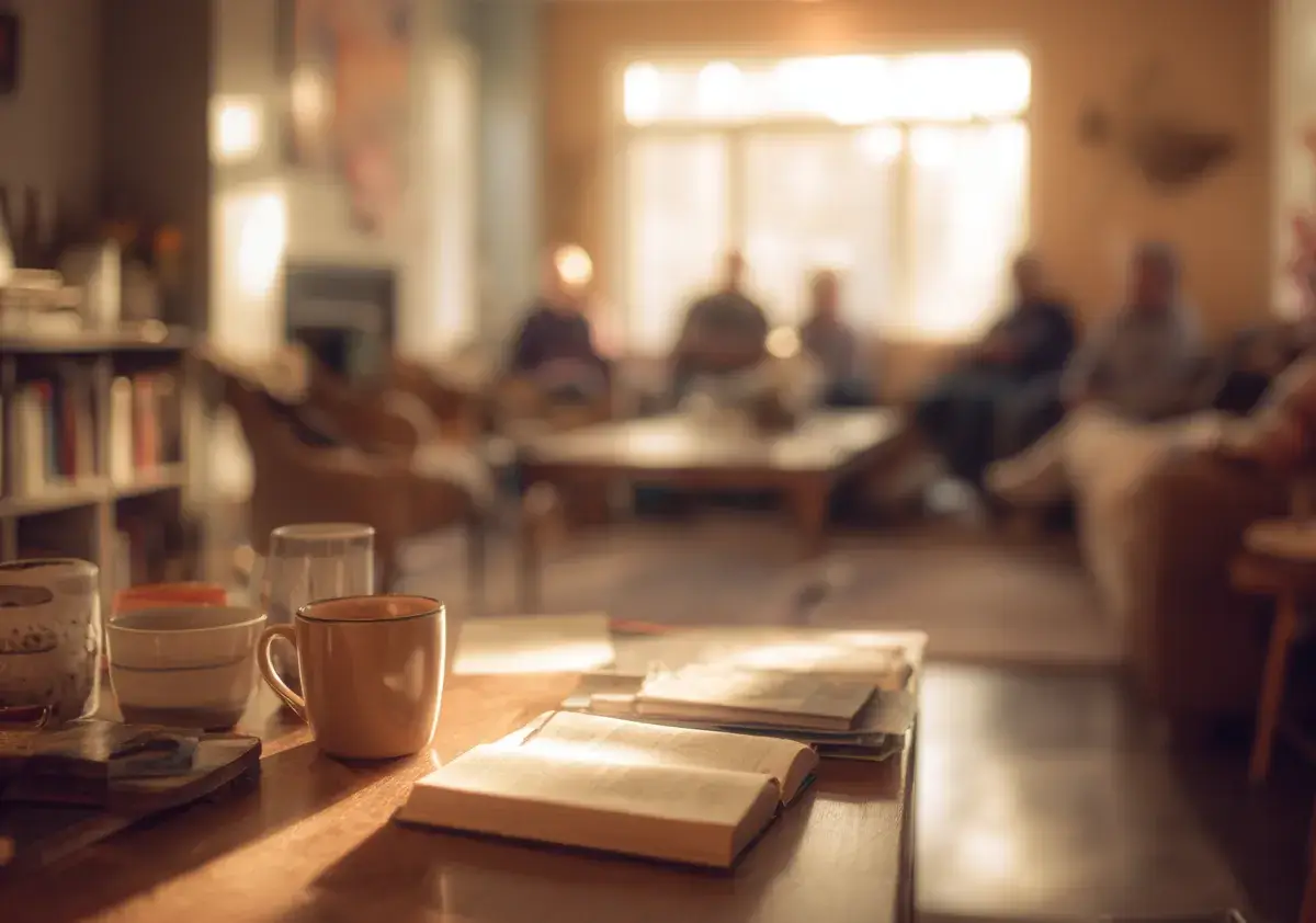 warmth_cozy Blurred Meeting Atmosphere